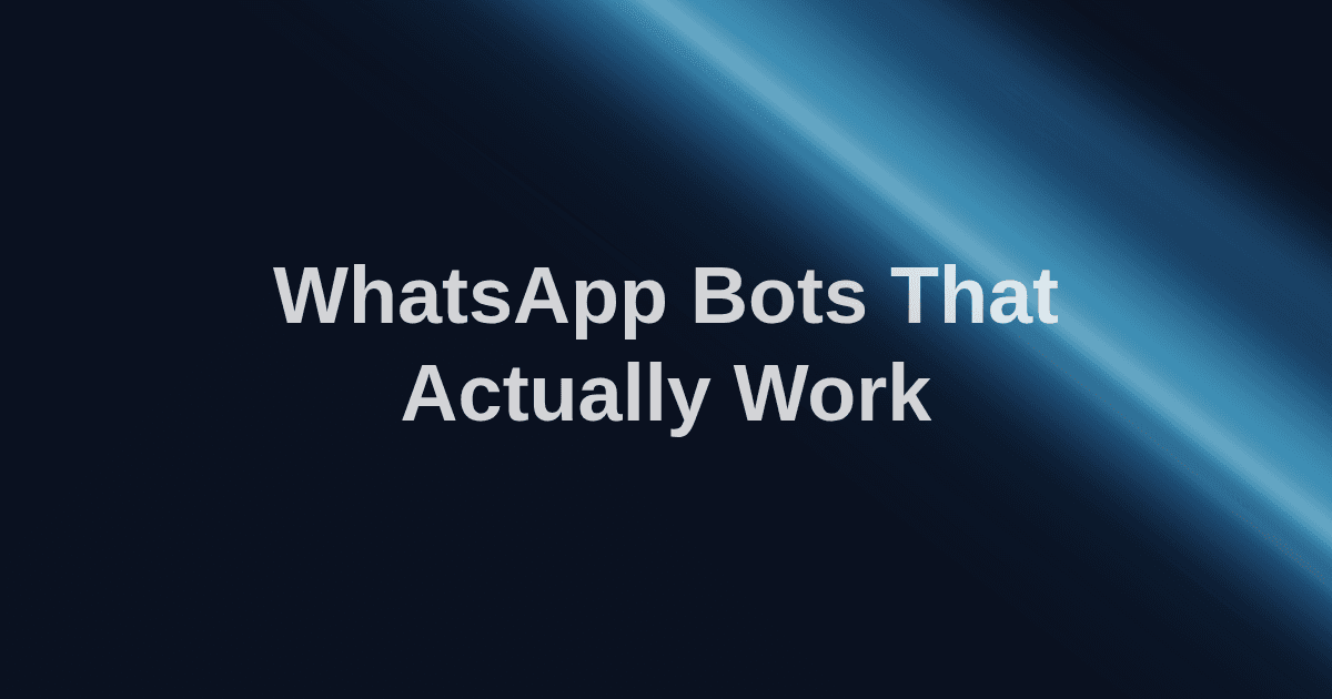 Bot WhatsApp IA pour salles de sport : ce qui marche