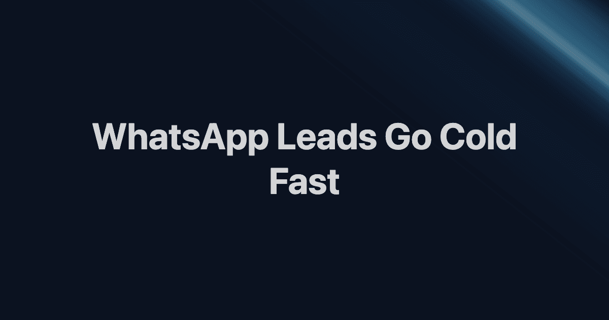 WhatsApp Lead Nurturing fürs Fitnessstudio