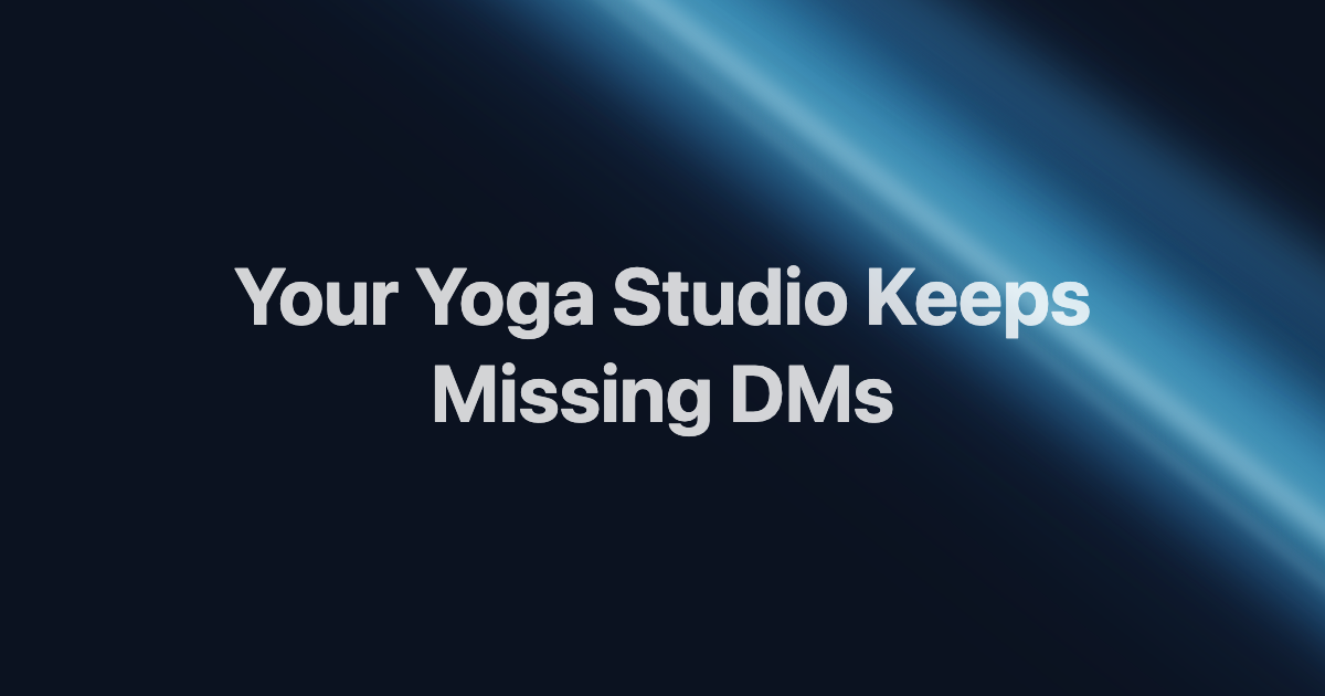 AI Receptionist for Yoga Studios: What It Should Do