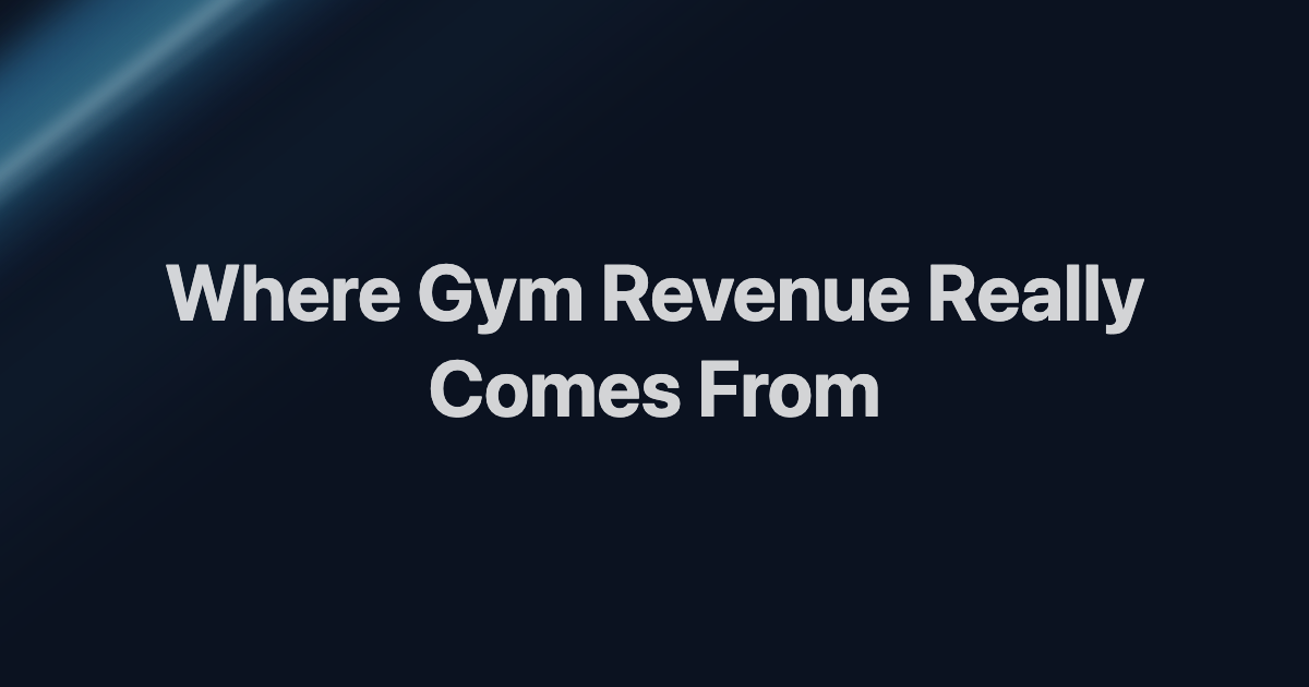 Gym Revenue Streams: The Operator's Full Mix
