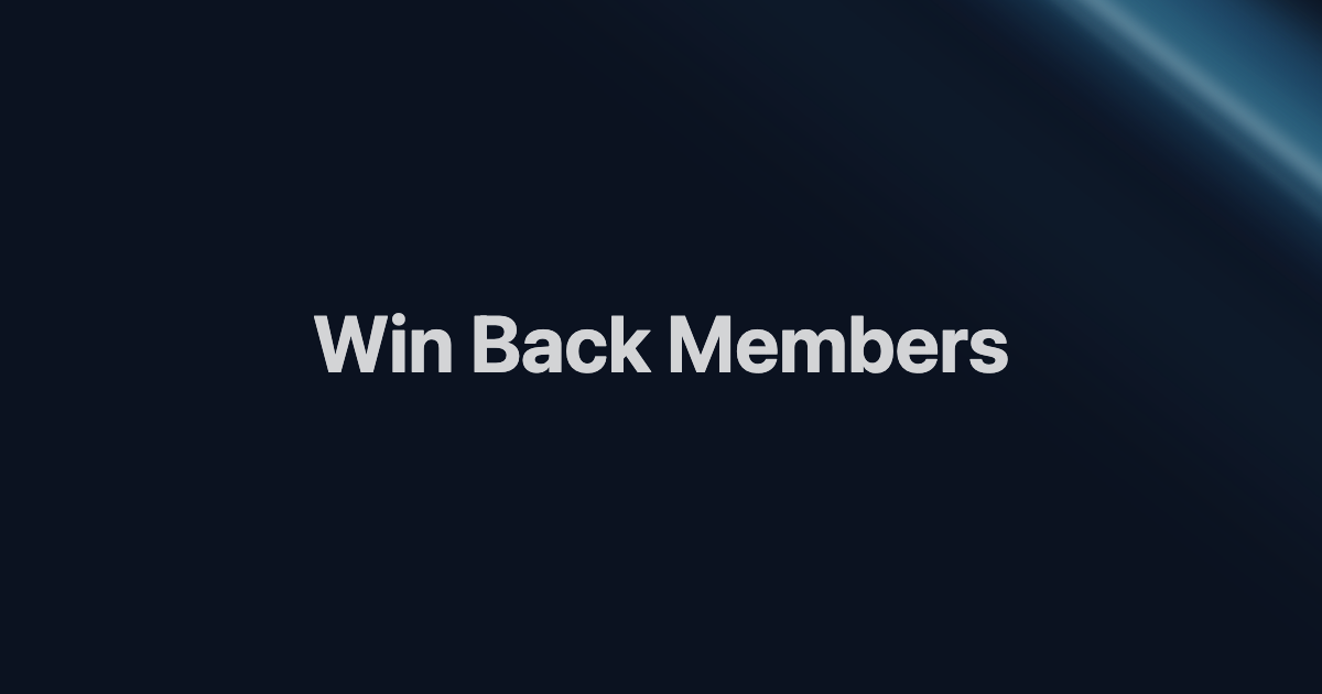 How to Win Back Cancelled Gym Members